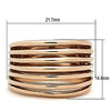 WildKlass Stainless Steel Minimalists Ring IP Rose Gold Women-WildKlass Jewelry