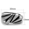 WildKlass Stainless Steel Minimalist Ring High Polished (no Plating) Women-WildKlass Jewelry