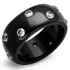 WildKlass Stainless Steel Ring IP Women AAA Grade CZ Clear-WildKlass Jewelry