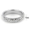 WildKlass Stainless Steel Ring High Polished Women Top Grade Crystal Clear-WildKlass Jewelry