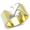 WildKlass Stainless Steel Ring Two-Tone IP Gold Women-WildKlass Jewelry
