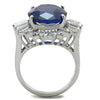 WildKlass WildKlass Stainless Steel Ring High Polished (no Plating) Women Synthetic London Blue-WildKlass Jewelry