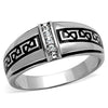 WildKlass Stainless Steel Ring High Polished (no Plating) Men Top Grade Crystal Clear-WildKlass Jewelry