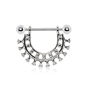 316L Stainless Steel Ancient Egyptian Collar WildKlass Nipple Shield-WildKlass Jewelry
