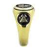 WildKlass Stainless Steel Ring IP Gold Men-WildKlass Jewelry