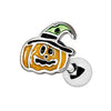 316L Stainless Steel Halloween Pumpkin WildKlass Cartilage Earring-WildKlass Jewelry