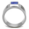 WildKlass Stainless Steel Ring High Polished (no Plating) Men Precious Stone Montana-WildKlass Jewelry