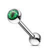 Snake Eye Inlaid Ball 316L Surgical Steel WildKlass Barbells-WildKlass Jewelry