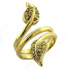WildKlass 925 Sterling Silver Ring Gold Women AAA Grade CZ Clear-WildKlass Jewelry