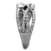WildKlass Stainless Steel Ring High Polished (no Plating) Women Top Grade Crystal Clear-WildKlass Jewelry