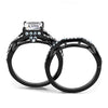 WildKlass Stainless Steel Ring IP Women AAA Grade CZ Clear-WildKlass Jewelry