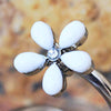 316L Stainless Steel White Wild Flower WildKlass Twist Jewelry-WildKlass Jewelry