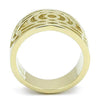 WildKlass Stainless Steel Ring IP Gold Women-WildKlass Jewelry