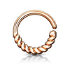 Half Circle Braided Bendable WildKlass Hoop Rings for Septum, Ear Cartilage, Daith and More-WildKlass Jewelry
