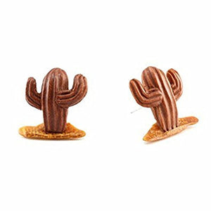 Cactus Makerpin WildKlass Earring Studs-WildKlass Jewelry