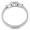 WildKlass Stainless Steel Ring No Plating Women AAA Grade CZ Clear-WildKlass Jewelry