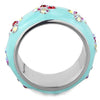 WildKlass Stainless Steel Ring High Polished (no Plating) Women Top Grade Crystal Light Rose-WildKlass Jewelry