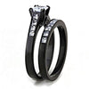 WildKlass Stainless Steel Ring IP Women AAA Grade CZ Clear-WildKlass Jewelry