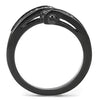 WildKlass Stainless Steel Ring IP Women Top Grade Crystal Clear-WildKlass Jewelry