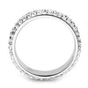 WildKlass Stainless Steel Ring High Polished Women Top Grade Crystal Clear-WildKlass Jewelry