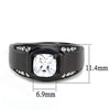 WildKlass Stainless Steel Ring IP Men AAA Grade CZ Clear-WildKlass Jewelry