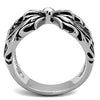 WildKlass Stainless Steel Ring High Polished (no Plating) Men Epoxy Jet-WildKlass Jewelry