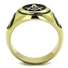 WildKlass Stainless Steel Ring IP Gold Men-WildKlass Jewelry