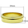 WildKlass Stainless Steel Minimalists Ring IP Gold Women-WildKlass Jewelry