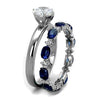 WildKlass Stainless Steel Ring High Polished Women AAA Grade CZ Clear-WildKlass Jewelry