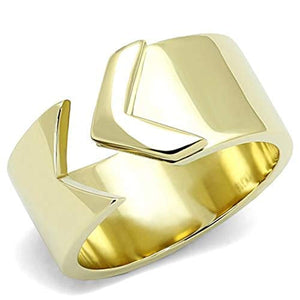 WildKlass Stainless Steel Ring IP Gold Women-WildKlass Jewelry