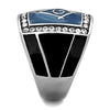 WildKlass Stainless Steel Ring High Polished (no Plating) Men Top Grade Crystal Clear-WildKlass Jewelry