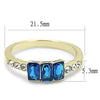 WildKlass Stainless Steel Ring IP Gold Women Synthetic Montana-WildKlass Jewelry