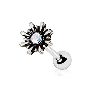 316L Stainless Steel Aurora Sunburst WildKlass Cartilage Earring-WildKlass Jewelry