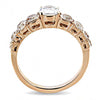 WildKlass Stainless Steel Ring IP Rose Gold Women AAA Grade CZ Clear-WildKlass Jewelry