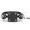 WildKlass Stainless Steel Ring IP Light Black (IP Gun) Women Synthetic Gray-WildKlass Jewelry