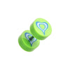 Retro Heart UV Acrylic Fake WildKlass Plug-WildKlass Jewelry
