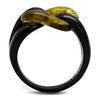 WildKlass Stainless Steel Ring IP Women Synthetic Topaz-WildKlass Jewelry