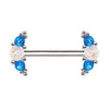 316L Stainless Steel Synthetic Opal WildKlass Nipple Shield-WildKlass Jewelry