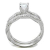 WildKlass 925 Sterling Silver Ring Rhodium Women AAA Grade CZ Clear-WildKlass Jewelry