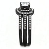 WildKlass Stainless Steel Ring IP Women AAA Grade CZ Clear-WildKlass Jewelry