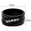 WildKlass Stainless Steel Ring IP Women AAA Grade CZ Clear-WildKlass Jewelry