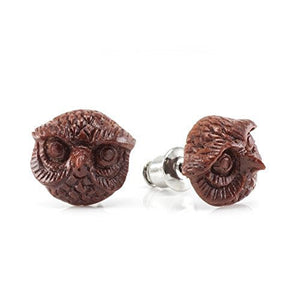 Mr. Owl WildKlass Makerpin Earring Studs-WildKlass Jewelry