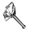 Marquise CZ Top 316L Surgical Steel WildKlass Nose Bone Stud Rings-WildKlass Jewelry