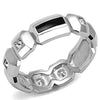 WildKlass Stainless Steel Ring High Polished Men Top Grade Crystal Clear-WildKlass Jewelry