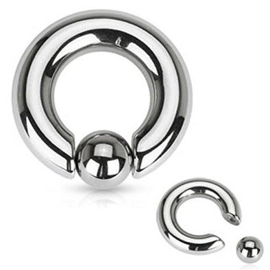 Snap in Captive Bead WildKlass Ring Surgical Steel-WildKlass Jewelry