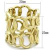 WildKlass Stainless Steel Ring IP Gold Women-WildKlass Jewelry