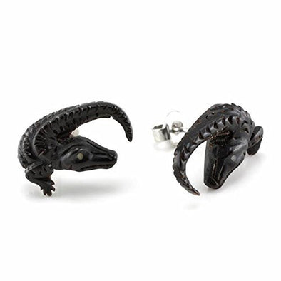 Gator WildKlass Makerpin Earring Studs-WildKlass Jewelry