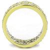 WildKlass Stainless Steel Ring IP Gold Women AAA Grade CZ Clear-WildKlass Jewelry