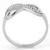 WildKlass Stainless Steel Ring High Polished Women AAA Grade CZ Clear-WildKlass Jewelry