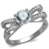 WildKlass 925 Sterling Silver Ring Rhodium Women AAA Grade CZ Clear-WildKlass Jewelry
